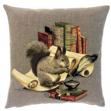 Kuddfodral Squirrel with books