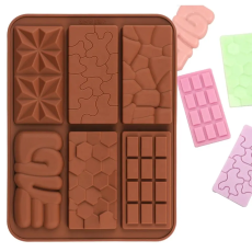 Chokladkakor 6 olika mönster