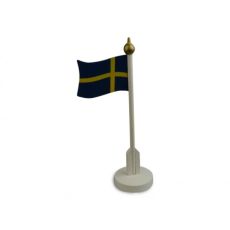 Bordsflagga Sverige Trä 25 cm