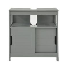 Tvättställsunderskåp med 2 dörrar, grå,Längd 60 cm Bredd 30 cm Höjd 60 cm, FRG128-SG