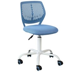 Snurrfåtölj, höjdjusterbart Skrivbordsstol, Kontorsstol, blå, FST64-BL