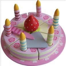 Leksaksmat - Födelsedagstårta - pink