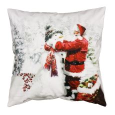Kuddfodral Sammet Jul Claus Multi 45x45 cm