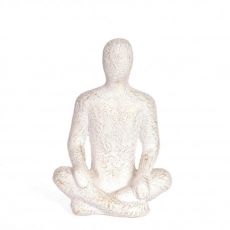 Figur Meditation Beige 28 cm