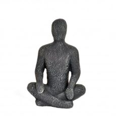 Figur Meditation Svart 28 cm