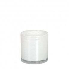 Ljushållare Vit Glas 8x8 cm