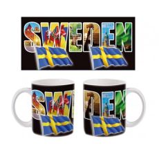 Mugg med text Sweden