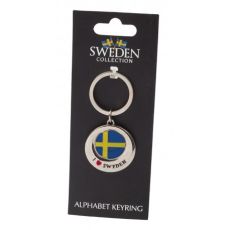 Nyckelring Souvenir Flagga I Love Sweden