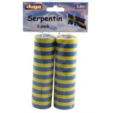 Serpentin Blå/Gul 2-pack