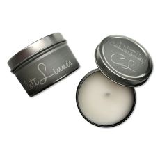 CL´ Travel Metal Tin Candle Silver