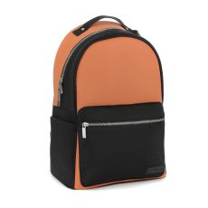 Stor ryggsäck med datorfack tillverkad av neopren och silikon - Orange