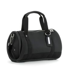 Liten duffelväska/axelremsväska/weekendbag tillverkad i neopren och silikon - Svart