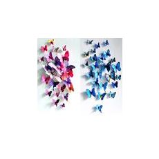 Dekorationsfjärilar i olika färger