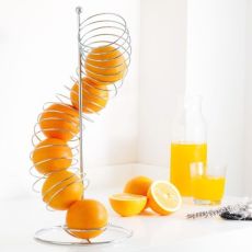 Stilfull och Effektiv Fruktförvaring med Vår Spiralformade Fruktskål i Stål