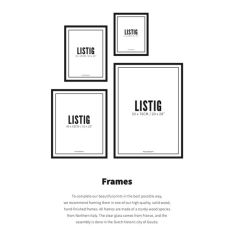 Black Frame - Listig 40x50